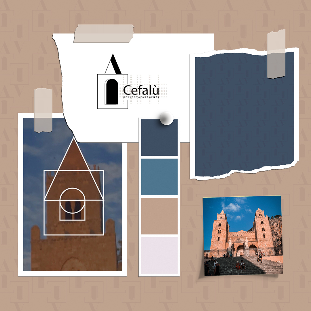 Moodboard ispirazionale di Cefalù Holiday Apartments